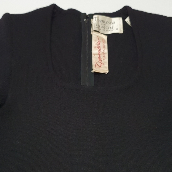 Vintage Francesca for Damon Blended Wool Ruffld Cuff Dress - Picture 9 of 12